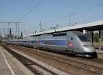 Der TGV POS 4408 am 01.08.2009 bei der Ausfahrt aus ...
