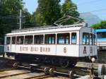 RB - Oldtimer Triebwagen BCFhe 2/3 6 im Depotareal am ...