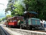 RB - Dampflok H 1/2 7 mit 2 Personenwagen im ...