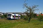 Am 29. Mai 2009 ist der WEG Triebwagen VT 414 ...