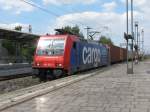 SBB 482 045-2 fährt am 06.08. 09 mit einem Containerzug durch ... SBB 482 045-2 fährt am 06.08. 09 mit einem Containerzug durch ...