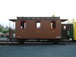 Der klassische 2-achsige Einheitswagen der K�niglich S�chsischen Schmalspurbahnen. Abgestellt in ...
