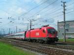 1116 173-4 durchf�hrt mit OEC561 Europ�ischer Computer F�hrerschein den Bhf. Attnang-Puchheim; ...