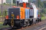 br-212-db-10020 Die 212 121-8 der NBE bei der Durchfahrt durch Wuppertal Steinbeck, am 11,08,09