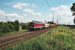 br-232-private 232 550 mit einem Bauzug diese Lok f�hrt f�r Veolia 