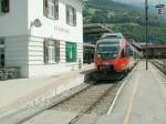 montafonerbahn 'Auf fremden Gleisen' �BB Talent der S-Bahn Vorarlberg nach Lindau am 12.08.09 im Bhf.Schruns/Montafon