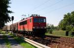 BR 155 155 184 zieht am 27.07.09 einen G�terzug durch Dresden-Stetzsch Richtung Friedrichstadt.