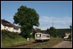 Der Waibstadter NE81 am 30. Juli 2009 bei der Einfahrt ...