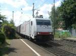 Crossrail 185 578-2 durchf�hrt am 14.06.2008 hier Gundelfingen bei Freiburg ...