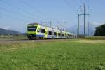 RABe 525 002-3 und ...  Sandro Gadola 13.08.2009