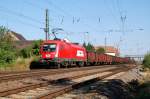 1116 237 der ITL zieht am 27.07.09 einen G�terzug durch ...