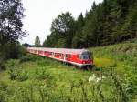 RE nach Augsburg am 8.8.2009 zwischen T�rkheim und Buchloe  ...