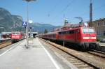 Br 111 072-5 mit ...  Hendrik Mergard 15.08.2009