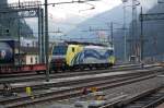 E 189 912 von Lokomotion Moving Europe stand am 1.08.09 ...