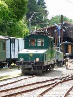 Blonay-Chamby BC - Rangierlok Ge 4/4 75 (ex GF) im Depotarel von Chaulin am 30.05.2009