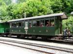 Blonay-Chamby BC - Personenwagen AB 121 (ex RhB) im Depotarel von Chaulin am 30.05.2009