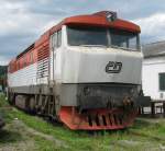 BR 751 Eine nicht mehr betriebsf�hige 751 steht am 21.07.'09 abgestellt in Tetschen (Decin) Gbf.
