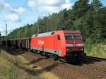 152 012-1 mit einem G�terzug mit interessanten , von mir ...