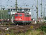 BR 139 Offenes Signal f�r eine alte Lady. 139 132-5 hat einen G�terzug nach K�ln-Gremberg gebracht, und verl�sst nun wieder solo den Bhf. Aufgenommen am 14/08/2009.