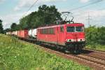 BR 155 155 204 mit Boxxen gen Hamburg in Ahlten 