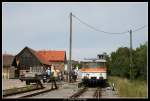 sweg-sudwestdeutsche-verkehrs-ag Der letzte Zug aus Neckarbischofsheim ist in H�ffenhardt angekommen. 31. Juli 2009