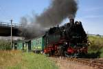 99 1747, P 3004, Radebeul Ost-Radeburg, Einfahrt Friedewald Bad, 15.08.09 ...