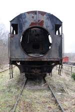 R�ckansicht der 52 8069 im Eisenbahnmuseum Schwarzenberg. (27.03.09)  ...