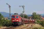 233 076 mit Getreidezug ...  Tobias Schuminetz, Hirschau 18.08.2009