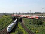  Drunter und Dr�ber geht es in Gro�korbetha. Eine RB aus ...