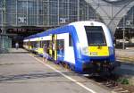 Noch hat der Steuerwagen der NOB der Firma Connex die ...