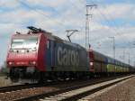 482 006-4 mit einem polnischen G�terzug in Berlin-Wuhlheide.  ...