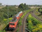 143 935-5 zieht am 15.8.2009 die RB nach Wei�enfels durch ...
