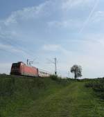 101 025 mit IC ...  Uwe und Patrick Steffan 19.08.2009