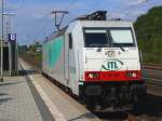 E186 148 bei der Durchfahrt in Recklinghausen 18.8.2009  ...