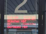 Hier sieht man die Au�enanzeige eines ICE3.  ...