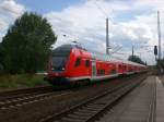 Doppelstock-Steuerwagen (2. Gattung) als RE5 nach Rostock am Bahnhof Ludwigsfelde. ... Doppelstock-Steuerwagen (2. Gattung) als RE5 nach Rostock am Bahnhof Ludwigsfelde. ...