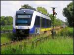 Ein LINT41 der NordWestBahn auf dem Weg von Sande nach ...
