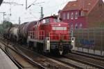294 875-0 mit einem Kesselzug fuhr am 21.08.2009 durch Hannover ...