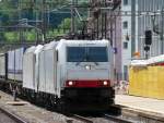 Crossrail - G�terzug mit den Loks 185 581 + 185 ...