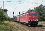 155 128-2 durchreist mit ...  Hannes M�ller 22.08.2009