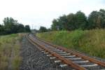 Bahnstrecke Fulda-Gersfeld. Blick in Richtung zusammenschluss der Strecke Frankfurt-Fulda und ...
