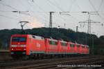 BR 152 152 008-9 (DB Cargo) f�hrt am 22. August 2009 um 19:26 Uhr mit einem LZ (151 149-2; 151 085-8; 151 129-4; 140 791-5; 151 143-5; 151 060-1) durch Duisburg Obermeiderich