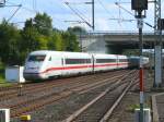 br-402-ice-2 ICE 2 bei der Einfahrt in den D�sseldorfer Flughafenbahnhof 22.8.2009