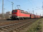 BR 139 139 559-9 durchf�hrt am 31.03.'09 mit einem G�terzug durch Lehrte