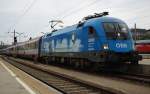 br-1016 1016 023-2 'Kyoto Express' erstmals von uns in seiner Heimat fotografiert. Hier am OIC von Salzburg bei der Einfahrt in den Bahnhof Wien West. 22.08.2009.