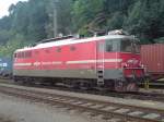 BR 342 342.001 wartet in Spielfeld auf die �bernahme des 'EMONAS' der am 22.8.09 vom Bundesheer-Taurus gebracht wurde.