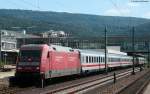 BR 101 mit Zugen 101 002-4 mit dem IC 2370 'Schwarzwald' (Konstanz-Hamburg Altona) im Heidelberg Hbf 5.8.09