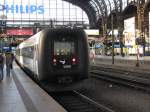 hamburg-hauptbahnhof Der Triebwagen 5088 der D�nischen Staatsbahn Abfahrtsbereit im Hamburger Hbf aufgenommen am 20.08.09.