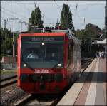 Rurtalbahn GmbH 6.005.1 kam gerade aus Heimbach in D�ren an, der Zug wird nun auf die andere Bahnhofsseite umgesetzt 22.8.09