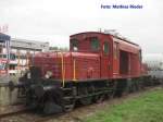 OeBB Oensingen Balsthal Bahn OeBB De 6/6 15301 an der Rampe in Koblenz. Diese Lok wurde Extra f�r das Jubil�um aus dem Museum genommen.
